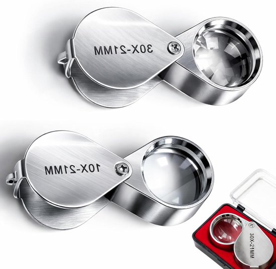 Set Mit 2 Verfügbaren Handgriffen 10x Und 30x Zur Detaillierten Steuerung Von Münzen, Münzen Und Edelmetallen, Ideal Für Reisen Und Verzierungen