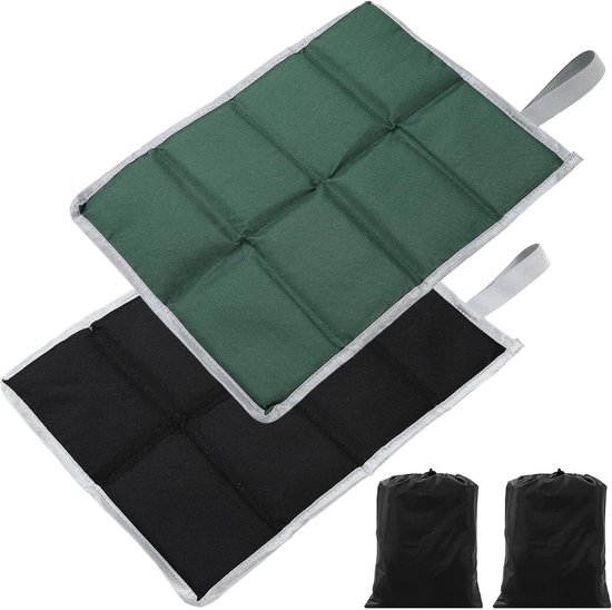 Outdoor-sitzkissen – 2 Stück – Sitzkissen – 40 X 30 Cm – Faltbares Outdoor-sitzkissen – Mit Aufbewahrungstaschen – Sitzmatte – Faltbares Sitzkissen