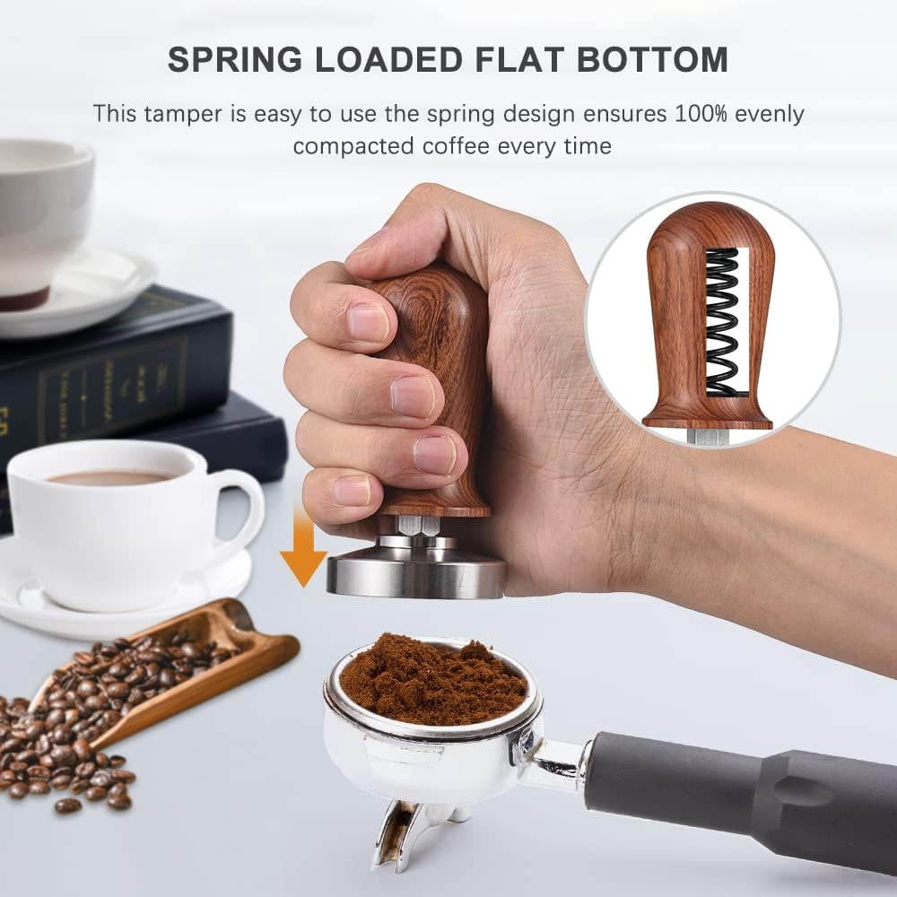 Espresso-tamper- Und Rührset (51 Mm), Kaffeekalibrierungstamper, Edelstahl 304