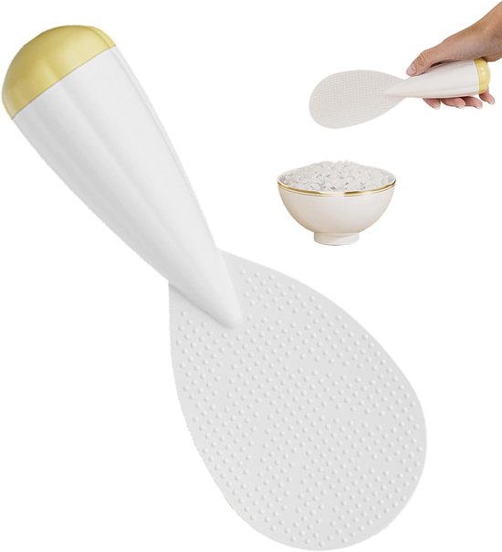 Hitzebeständiger, Stehender Reislöffel, Antihaftbeschichtetes Küchenutensil Mit Stabilem Standfuß, Leicht Zu Reinigender Reislöffel/reistrommel