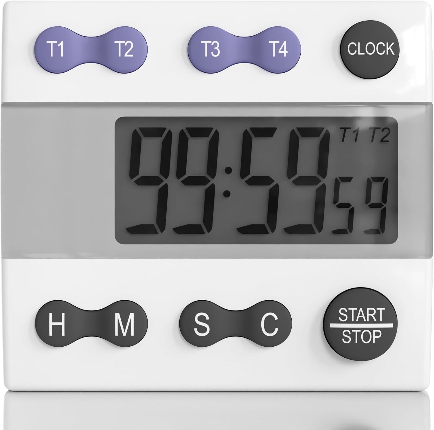 Tragbarer Digitaler Küchentimer Zum Kochen Und Backen Mit Lautem Alarm Und 4-kanal-timer.