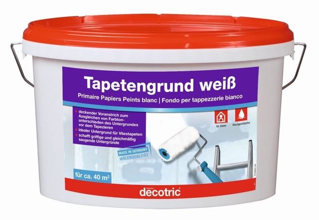 Tapetengrund 5 l weiß Grundierungen - Decotric