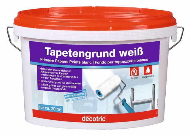 Tapetengrund 2,5 l weiß Grundierungen - Decotric