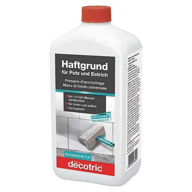 Putz- und Haftgrund 1L transparent Grundierungen - Decotric