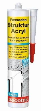 Decofill Fassaden-Strukturacryl 310 ml Spachtelmassen - Decotric