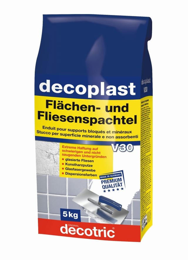 Decotric Decoplast Flächen- und Fliesenspachtel 5 kg Spachtelmassen