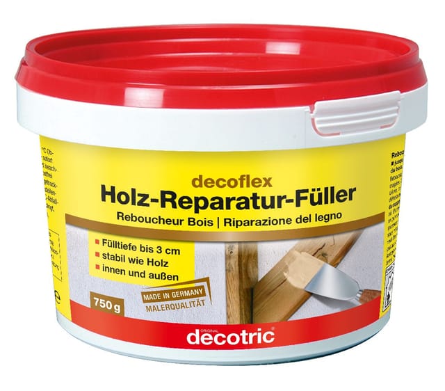 Decotric - Decoflex Holz-Reparaturfüller 750 g Fertigspachtel