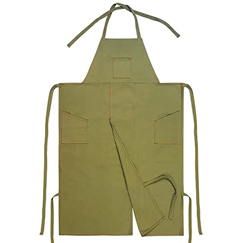 Töpferschürze Mit Geschlitzten Beinen, Großflächige Keramikschürze Aus Polyestergewebe, Mit Großen Taschen, Kreuzverschluss Am Rücken, Verstellbar, Unisex