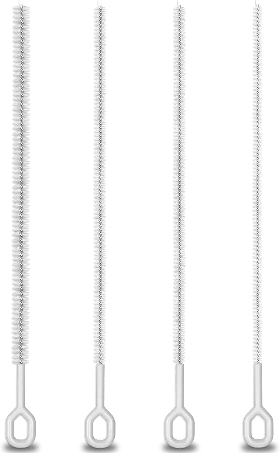 Hochleistungs-reinigungsbürsten Für Strohhalme, 4er-pack, 26 Cm, Flexibel, Mit Vollständiger Abdeckung, Große Griffe, Wiederverwendbar, Für Rohrdurchmesser Von 6, 8, 10 Und 12 Mm