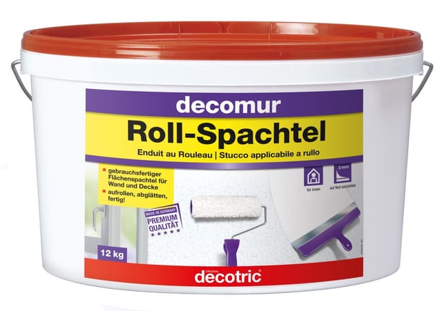 Glatte Wand Roll-Spachtel 12 kg Grundierungen - Decotric