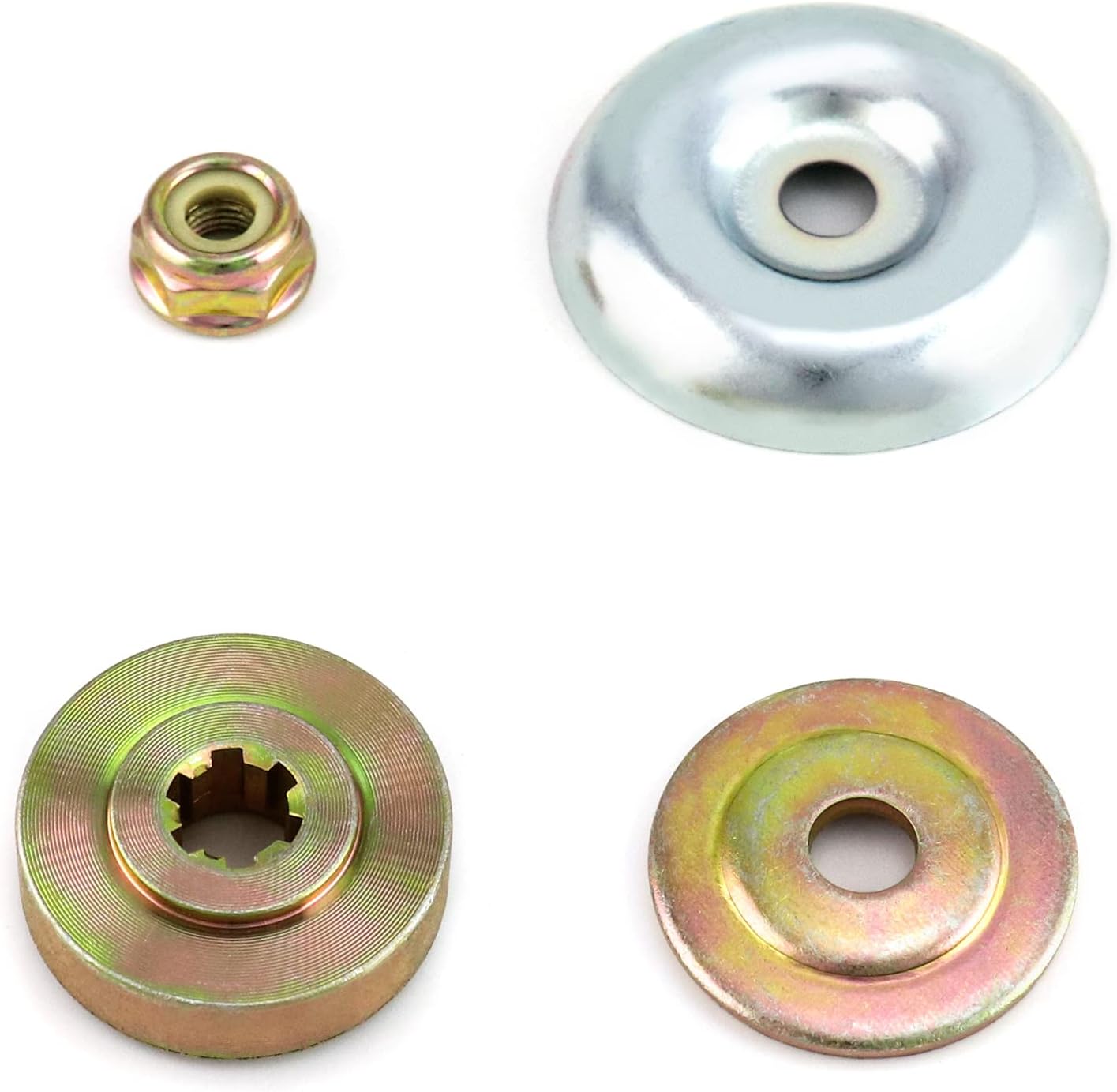 4-teiliges Ersatzmutternset Aus Metall Für Getriebemesser, Freischneider Und Rasenmäher.