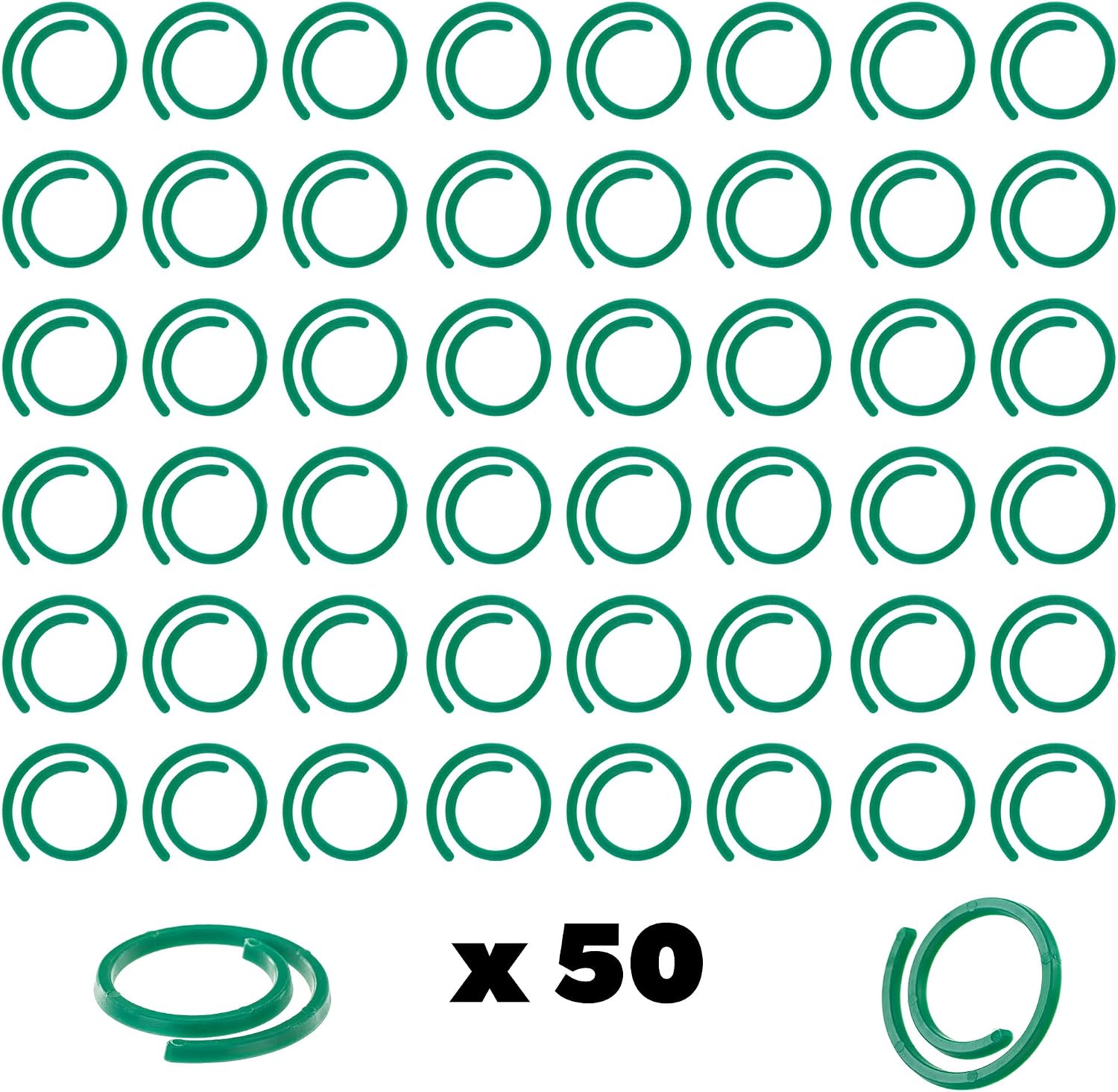 Pflanzenclips, Pflanzenklammern Für Kletterpflanzen Und Rankgitter, Zubehör Zur Unterstützung Von Tomaten Im Garten Und Gewächshaus (spirale)