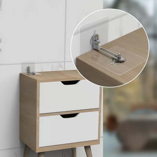 10 Paar Möbelanker 7 X 7 Cm, Wandanker, Kippsicherung, Selbstklebende Schrankanker, Absturzsicherung, Kein Bohren Erforderlich