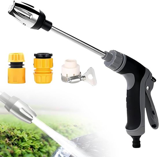 Hochdruck-wasserpistolen-schlauchsprüher Mit 3 Einlässen, Turbinen-waschpistole Für Autowäsche, Gartenarbeit Und Reinigung.