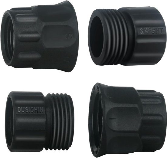 4-teiliger 3/4"-ght-auf-m22-gartenschlauch-drucksprüher-adapter