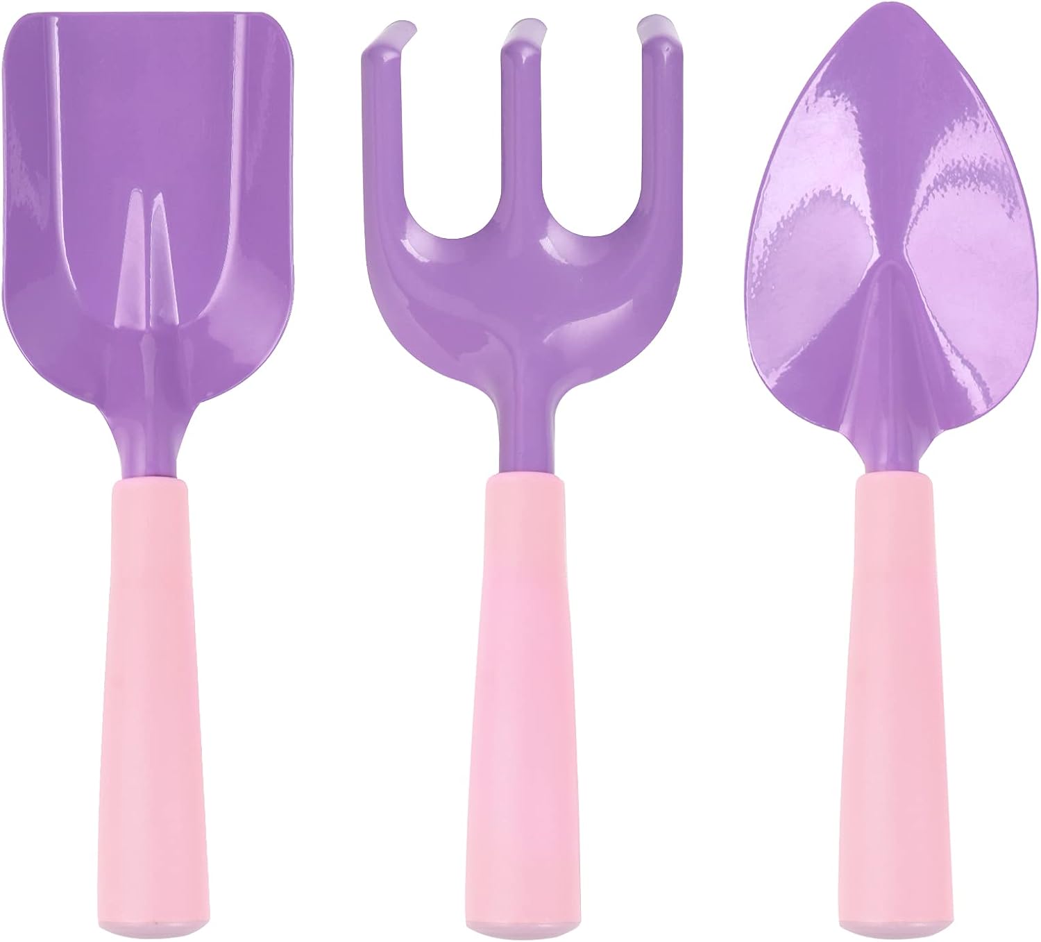 3-teiliges Kinder-gartenwerkzeugset – Lila