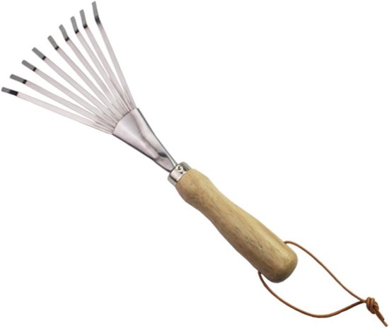 Gartenkelle Aus Edelstahl Mit Ergonomischem Griff – Tragbarer Handrechen Und Spaten Mit Zinken Zum Jäten Und Pflanzen