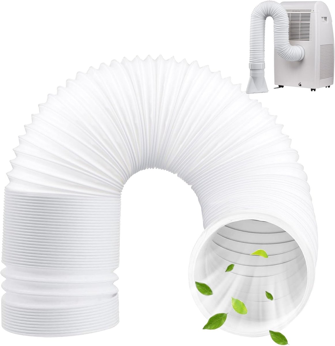 Klimaanlagenschlauch, Tragbarer Klimaanlagenschlauch, 200 Cm, Tragbarer Klimaanlagen-abluftschlauch, Durchmesser 130 Mm, Flexibler Pvc-abluftschlauch