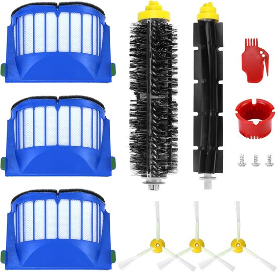 Bürstenset Für Roomba 600 Serie - 10-teiliges Zubehörset (seitenbürste, Filter, Endbürste Usw.) Für Saugroboter