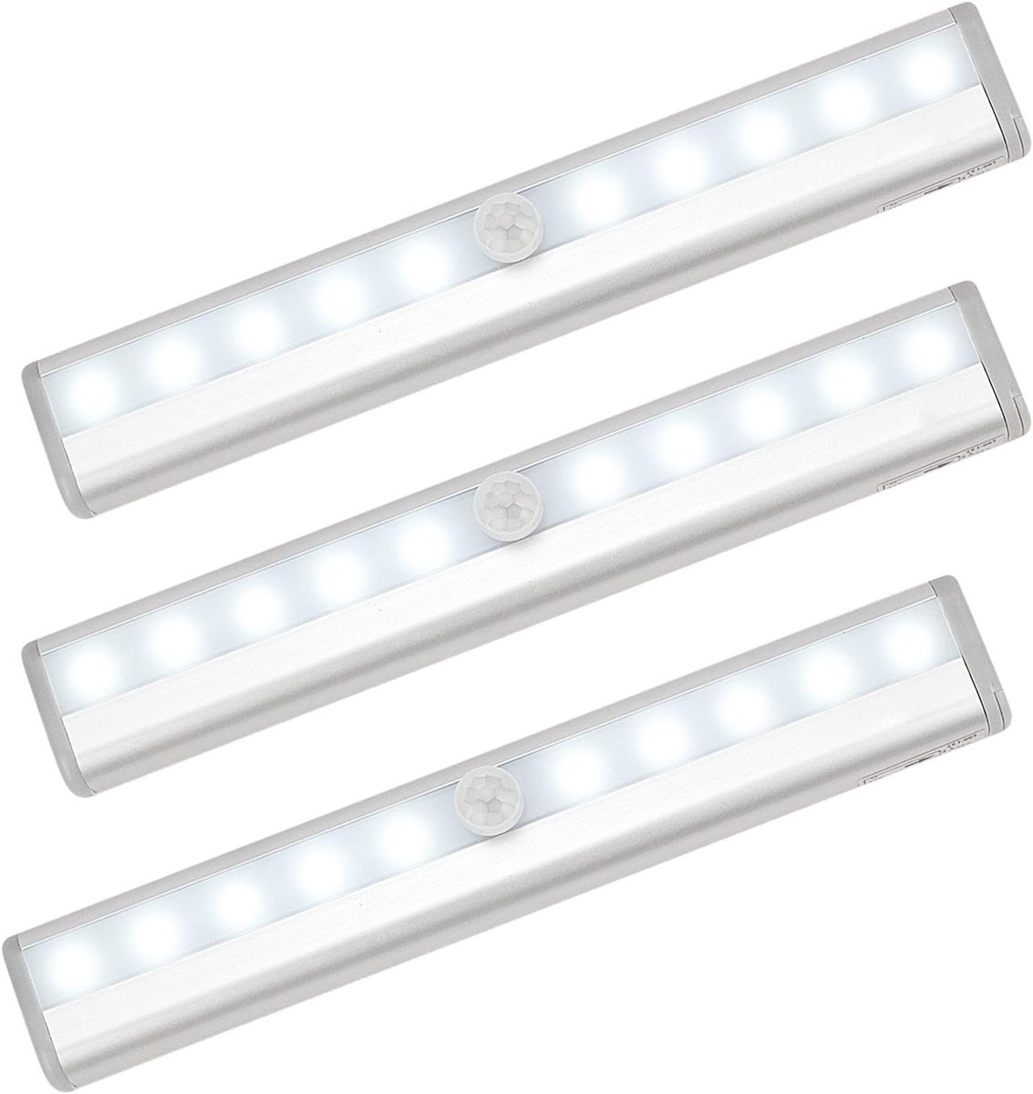 10 Led-leuchten, Kabellos, Usb-aufladbar, Magnetisch, Mit Bewegungssensor, Tragbar. Schrankbeleuchtung, Notbeleuchtung, Nachtlicht Für Kinder.
