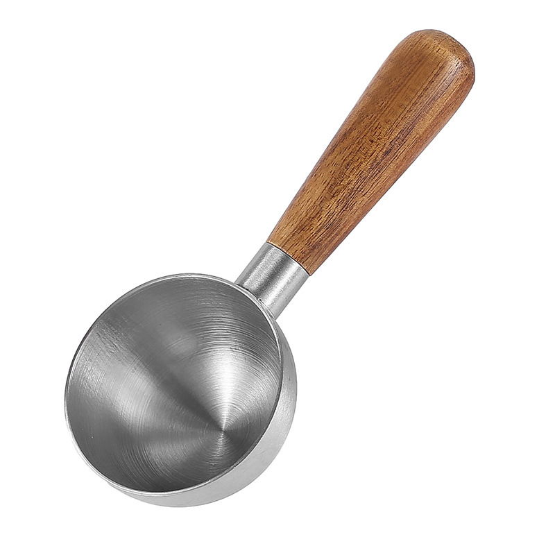 Handgefertigte Premium-holzgriffe – Messlöffel Aus Edelstahl 304 – Präzisions-röstlöffel – Löffel Für Gemahlenen Kaffee Zum Würzen Von Dressings