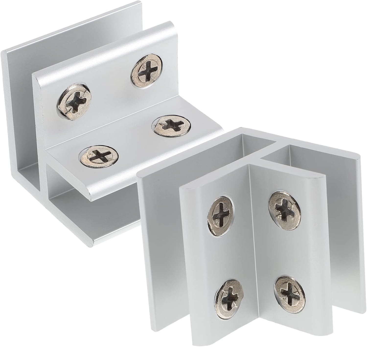Zweiteilige Glasklemmen Aus Aluminiumlegierung, Geeignet Für Geländer, Glasstützwinkel Und Korrosionsbeständige Möbelklemmen.