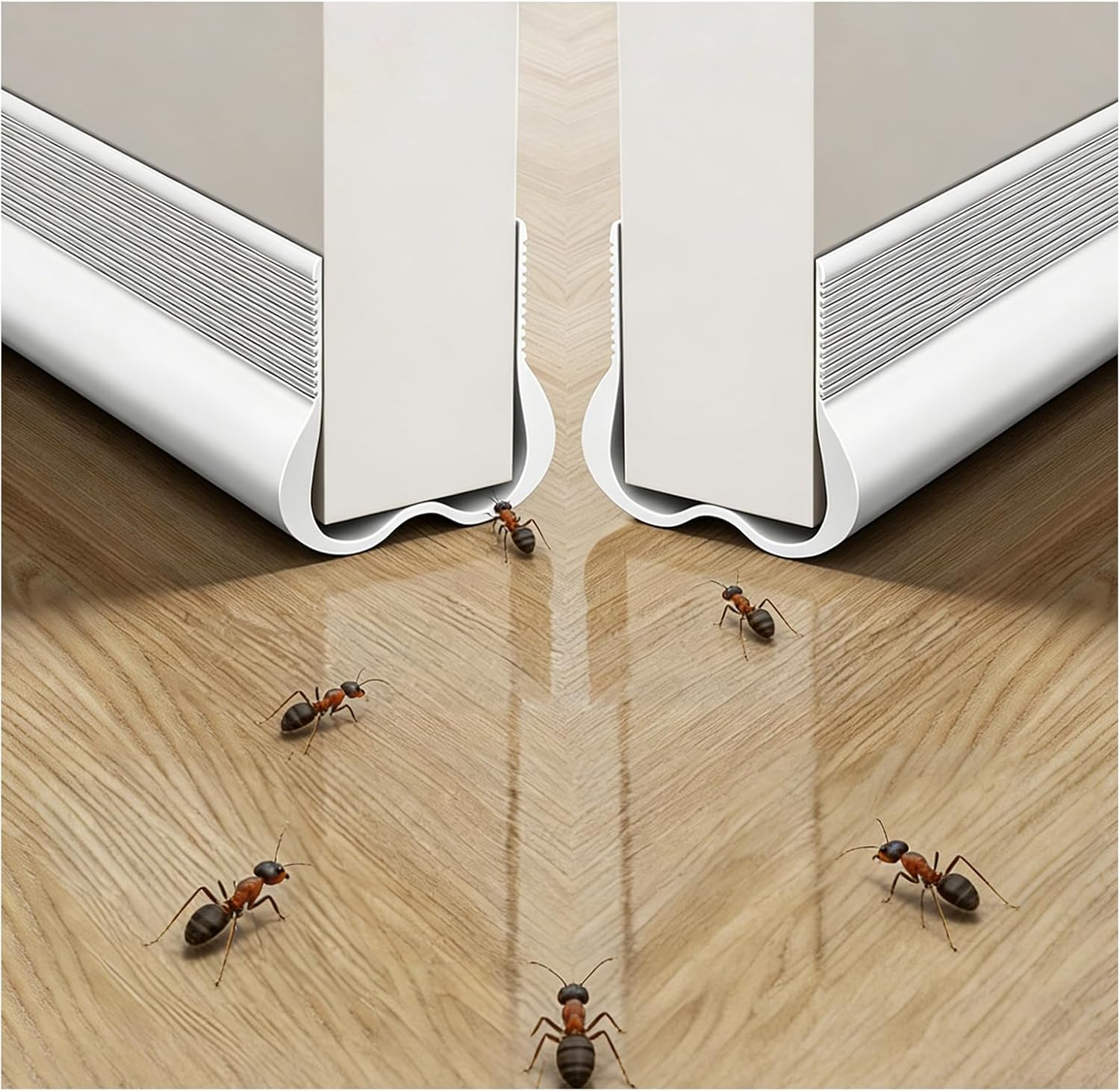 36 Zoll Lange Weiße Tür- Und Fensterdichtungsstreifen (2er-pack) – Bodendichtung Zur Schalldämmung
