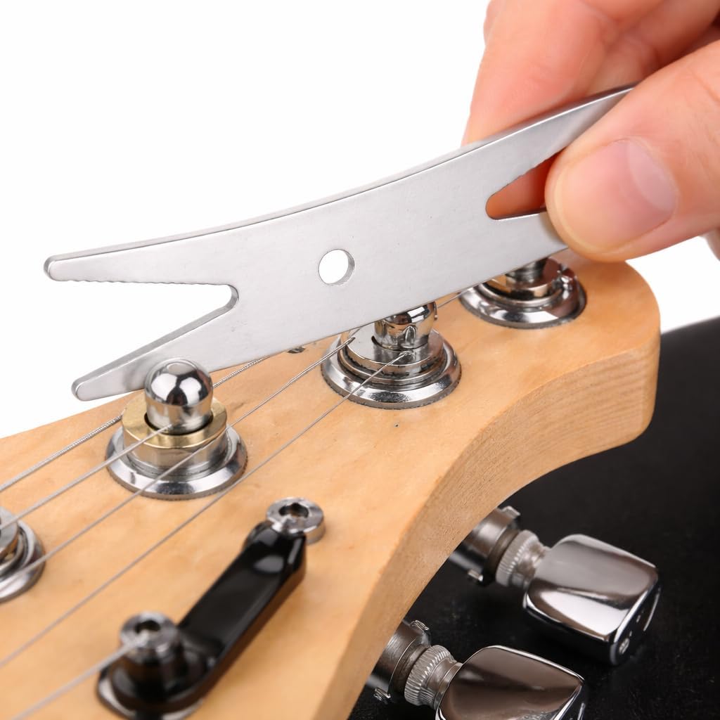 Multifunktionaler Metallschlüssel Zum Einstellen Von Potentiometerbuchsen An E-bässen. Robustes Und Langlebiges Werkzeug Für Die Instrumentenreparatur.