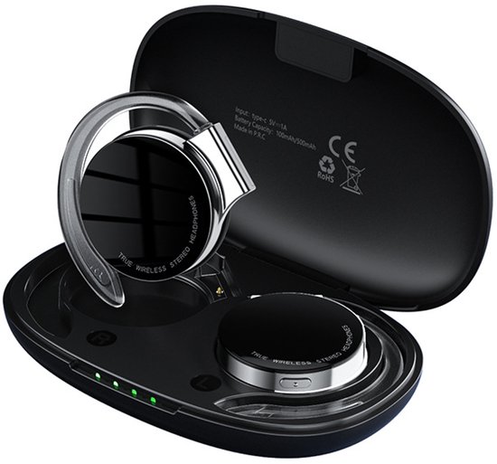 Bluetooth-5.4-kopfhörer, Offene Bauweise, Kabellos, Mit Geräuschunterdrückung, Clip-on-sport-headset Mit 4 Mikrofonen, Ohrbügel, Schwarz