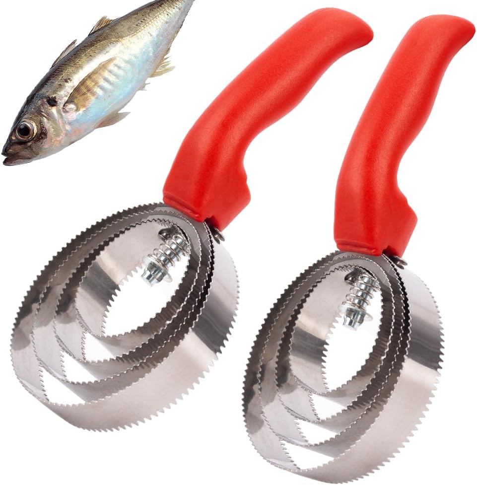 Schnelle Fischschuppenentfernung Mit Bürste – 2er-pack Fischschuppenentferner Aus Edelstahl – Hochleistungs-profi-fischschuppenbürste – 2er-pack