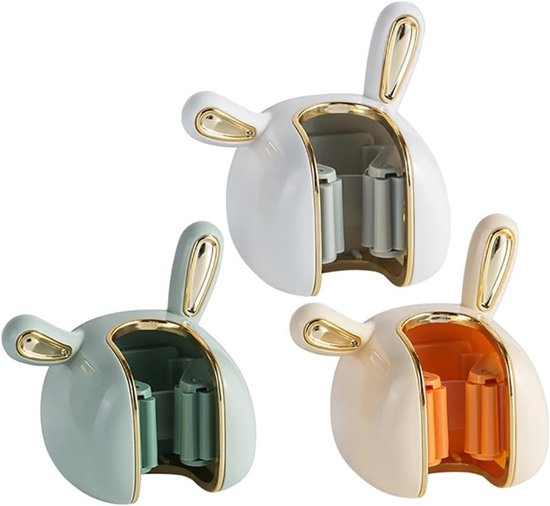 Luxuriöser Wandhalter – Griffklemme – Besenaufhängungssystem – Wandhalterung, 3-teilig, Formschöne Besenhalterung, Haken Ohne Loch