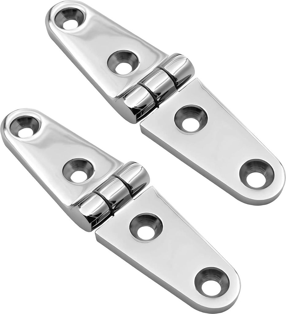 Hochglanzpolierte Edelstahl-scharniere Für Schiffe, 25 Mm X 100 Mm, 2er-pack