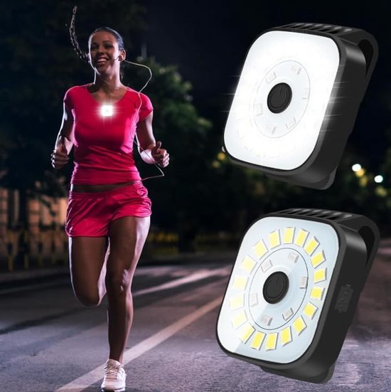 2er-pack Mini-led-klemmleuchten, 4 Modi, Usb-aufladbar, Wasserdicht, Hohe Helligkeit, Für Camping/radfahren.
