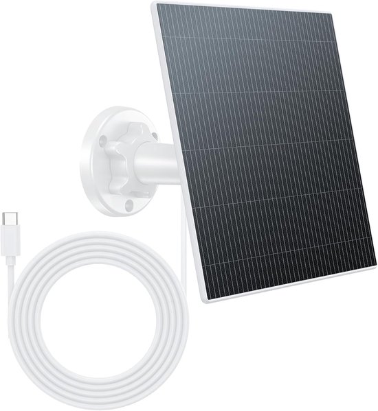 2-watt-solarpanel Mit 2 Meter Langem Typ-c-kabel Und 360° Verstellbarem Ständer, Ip65 Wasserdicht, Für Typ-c-geräte.