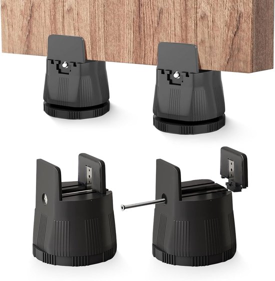 4-teiliges, 6-8 Cm Verstellbares Möbelverlängerungsset Mit Schraubklemmen