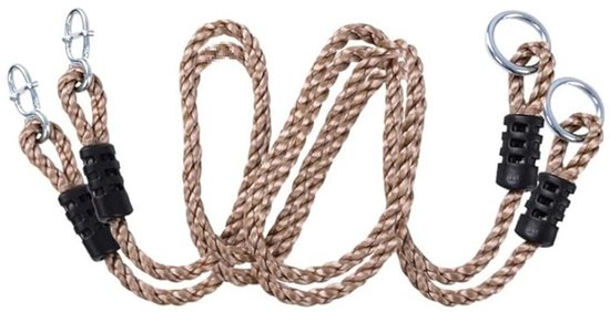 Zwei Verstellbare Schaukelseile Und Ein 1,9 Meter Langes Verlängerungsseil Aus Pe-material, Geeignet Für Schaukeln Und Hängematten.