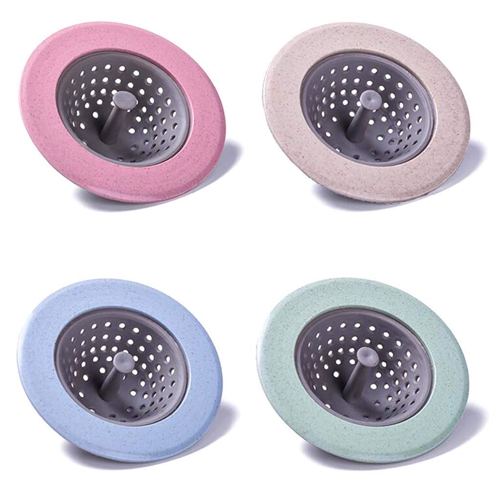 Dieses 4-teilige Set Aus Silikon-abflussabdeckungen Dient Als Küchenspülenfilter. Es Besteht Aus Silikon, Ist Kratzfest Und Formstabil Und Verhindert So Verstopfungen.
