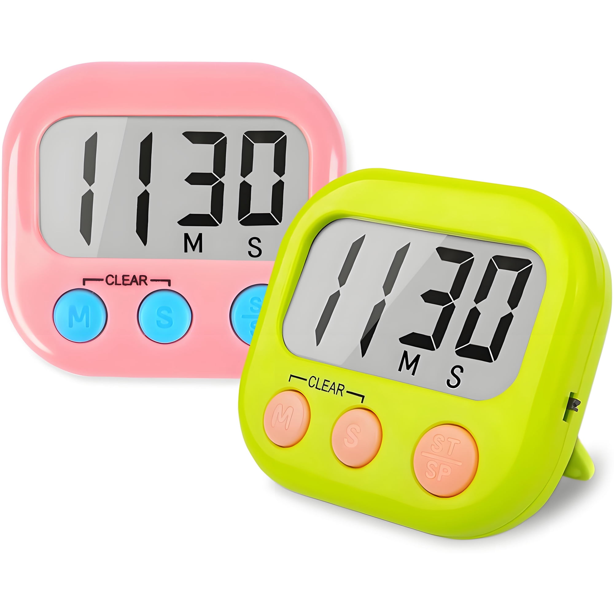 2er-pack Digitale Küchentimer, Für Lernmanagement Und Outdoor-aktivitäten (batterien Nicht Enthalten).