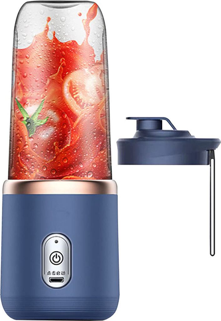 Tragbarer Standmixer/mixer/shakemaker, 400 Ml Elektrischer Mixer, Usb-aufladbar – Blau