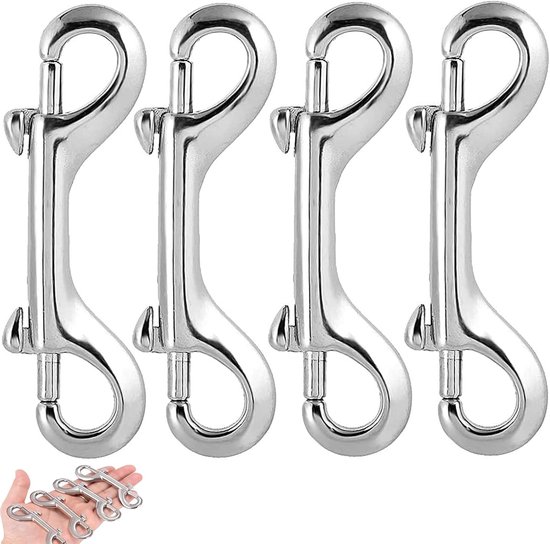 4 Doppelseitige Schnellverschluss-karabiner-schlüsselanhänger Für Rucksäcke, Hundeleinen, Zelte Und Gepäck