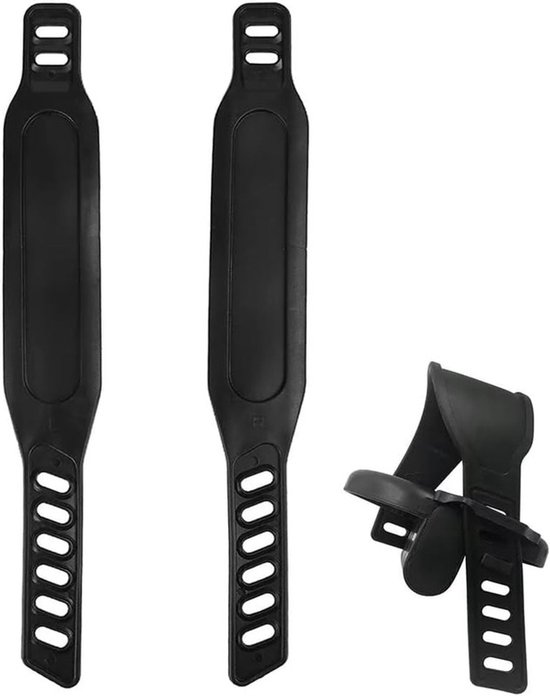 Universelle Pedalriemen – 2er-pack, 31 Cm (12,2 Zoll) Lange, Robuste Und Verstellbare Riemen Für Heimtrainer Und Spinning-bikes – Schwarz