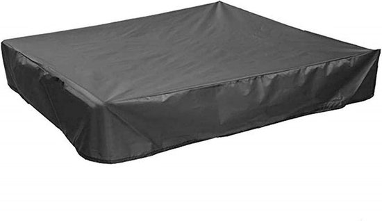 420d Schwarze, Wasserdichte Und Winddichte Sandkastenabdeckung (125 X 125 X 20 Cm) Mit Kordelzug Für Pools