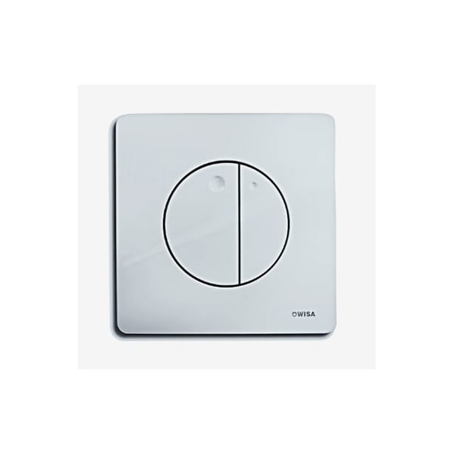 WISA-Bedienungsplatte Modell QUADRO GAIA mit doppeltem Volumen, ABS glänzend verchromt.