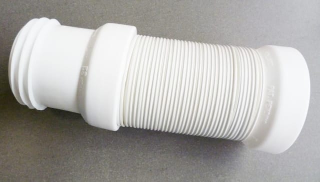 Wisa - Abflussschlauch Flexifon dn 100 30 - 65 cm verstellbar, weiß Spülrohre & Abläufe