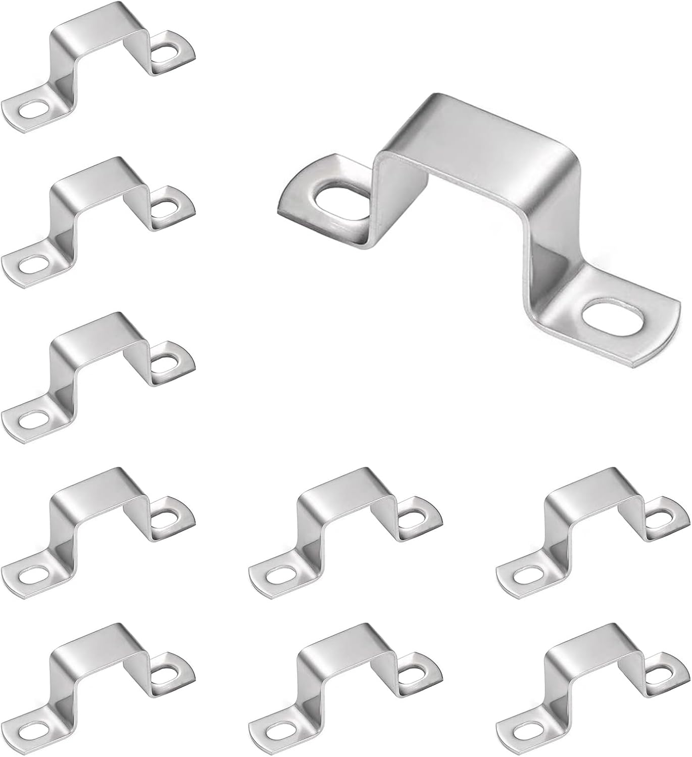 10-teiliges Set Schlauchschellen Aus Edelstahl 304, 25 X 25 Mm Quadratische Schlauchschellen.