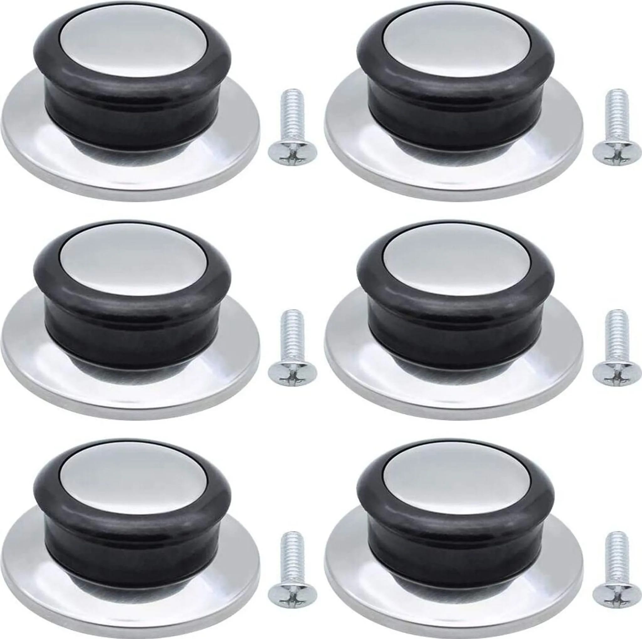 6-teiliges Set Hitzebeständiger Ersatzgriffe Für Topfdeckelknöpfe, Universell Einsetzbar, Geeignet Für Verschiedene Topfdeckel, Deckel Mit Flachem Boden Und Kochgeschirr.