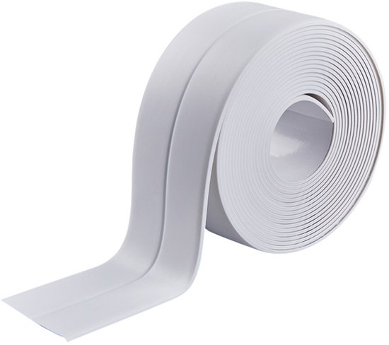 Zwei Rollen Wasserdichte, Selbstklebende Dichtungsstreifen Und Pvc-klebeband, Zum Abdichten Von Wänden, Duschräumen, Toiletten, Küchen Und Badezimmern (weiß)