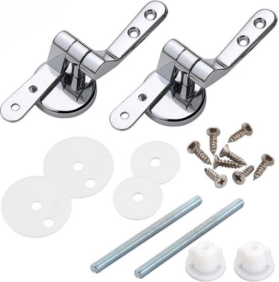 Wc-sitzscharnier-set, Ersatzscharniere, Zinklegierung, Edelstahl