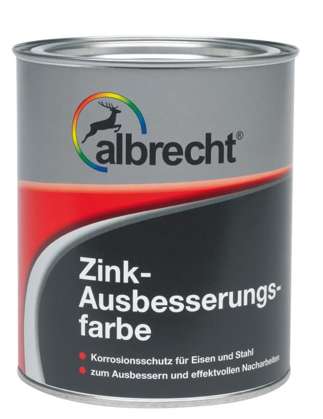 Zink-Ausbesserungsfarbe 375 ml zinkhell Rostschutz Zinkausbesserung - Albrecht
