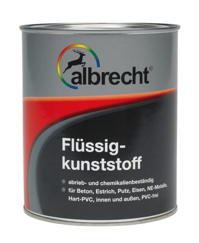 Albrecht - Flüssigkunststoff 2,5 l kieselgrau ral 7032 Kunststofflack Innen Außen
